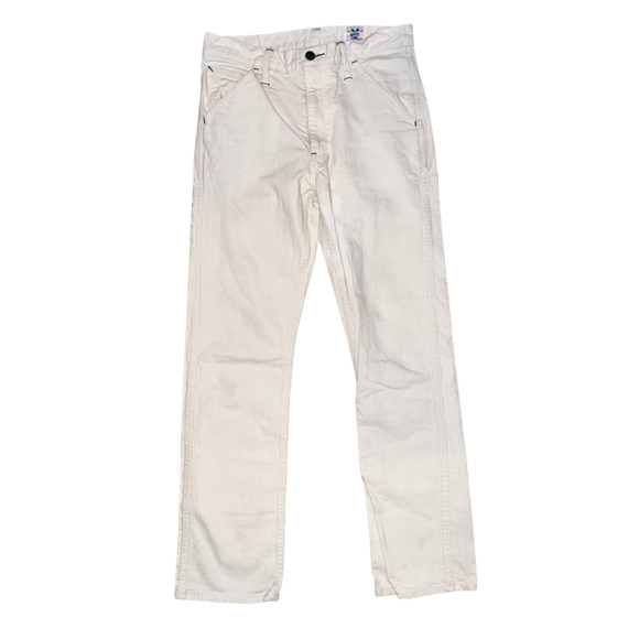 Left Field NYC Jeans Natural Cone White Oak Work Uniform Denim USA Sz. 30x28 - Picture 6 of 13